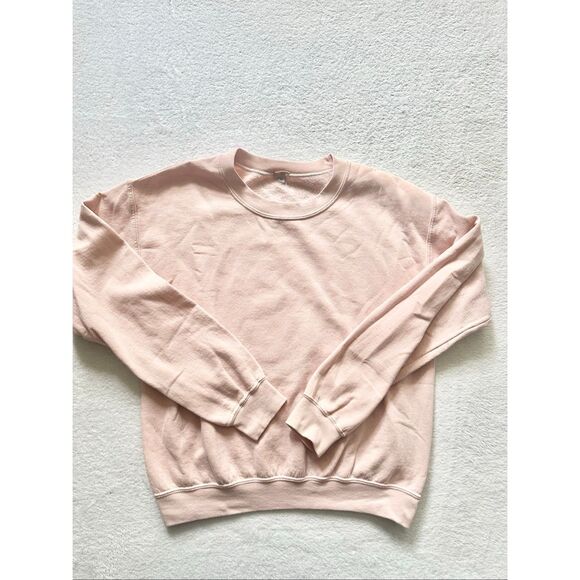 Brandy Melville light pink crewneck pull over sweatshirt one size - Picture 4 of 8
